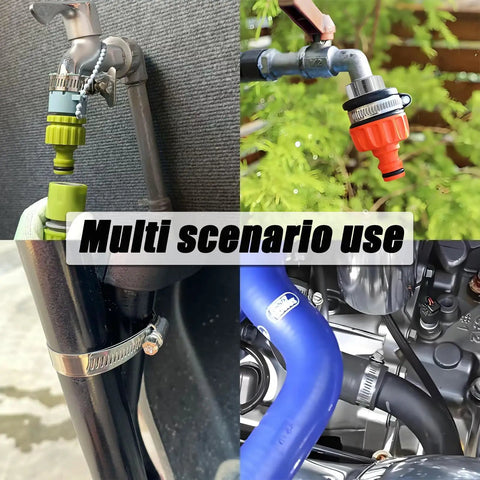 12 FT 304 Stainless Steel Hose Clamps Kit With 8 Heavy Duty Fasteners For DIY Projects, Cut To Length Custom Strapping Bands That Are Super Tough And Rust Resistant For Any Car Or Home Repair Needs, multi-scenario hose clamp use