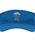Funny Forklift Operator Sun Visor For Warehouse Crew Adult One Size Royal Blue Keeps Sweat Off While Hauling Pallets, front view