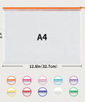 Colorful A4 Zipper Mesh Document Pouches 24 Pack Set In 10 Colors Waterproof Storage Bags For Office School Travel And Home Organization