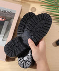 Women Leather Shoes Replacement Rubber Soles Full Out Non Skid Wear Resistant 1 Pair Black Outsole with Raised Grain