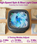No Sweat Portable Washing Machine 18 Liter Foldable Mini Laundry Tub with quick spin basket and three wash cycles.
