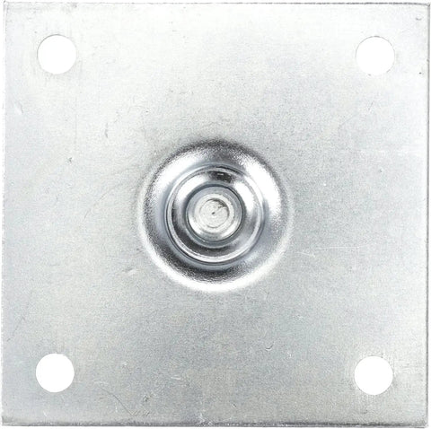 Beefy 4 Pack Stainless Steel Equipment Legs, 6 Inch High, 1-5/8 Inch OD, 3-1/2 Inch Square Removable Mounting Plates
