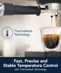 Espresso Machine With Milk Frother And 15 Bar Pump For Lattes Cappuccinos And Iced Coffee At Home Barista Quality Shots And Creamy Froth Every Time For You brewing coffee with thermoblock technology