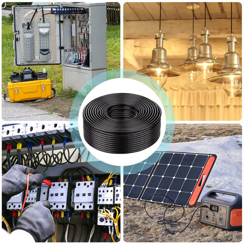 14 Gauge Two Conductor Electrical Wire 12V Low Voltage Tinned Copper Cable With Flexible PVC Jacket in 200ft roll