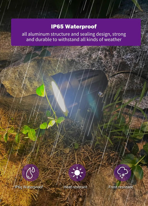 4 In 1 RGBW Low Voltage Landscape Lighting Kit With Plug In Transformer IP65 waterproof LED spot light in rain