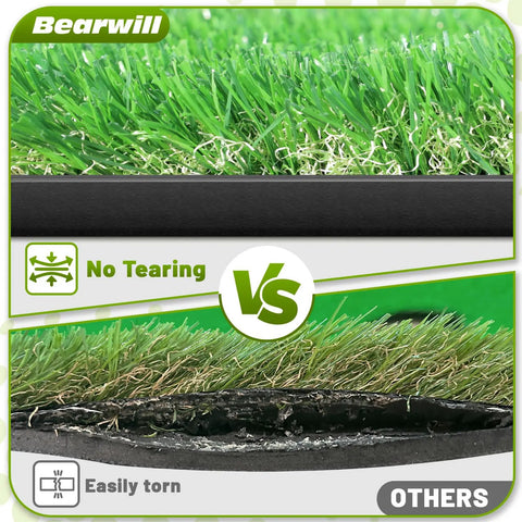 Comparison showing durability of 5ft By 10ft Golf Putting Green Mat For Indoor Outdoor Practice With Real Green Feel vs others.