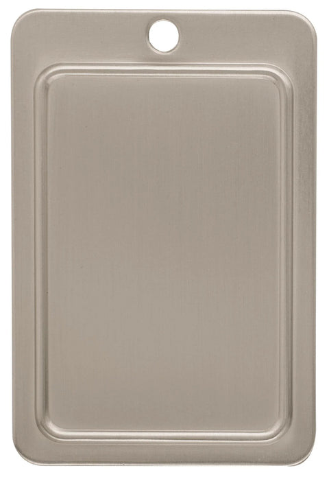Traditional Cup Pull Cabinet Handle in Satin Nickel, 3 Inch Center-to-Center, soft brushed finish, front view