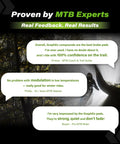 Testimonials highlighting the benefits of Graphene Compound Mountain Bike Disc Brake Pads For Shimano And TRP Quiet Long Lasting Braking With GraphEx Tech