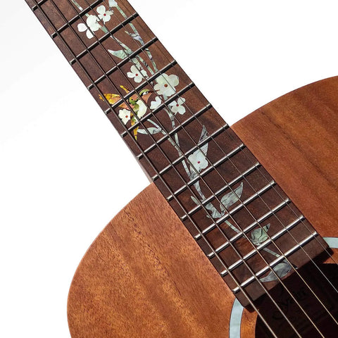 Tree Of Life Hummingbird Fret Marker Inlay Stickers For Guitars Real Look Fretboard Decals PET Material Easy To Apply No Residue