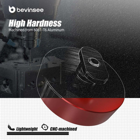 Red 4 Pcs Lifting Jack Pads Pucks For Corvette C5 C6 C7 Z06 ZR1 C8 Built Tough With Heavy Duty Aluminum Lift Point Adapters