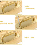 Gold Stainless Steel Barn Door Handle Pull Plates Set Of 2 With Mounting Screws installation steps on sliding doors