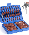Premium 50 Pc Security Screwdriver Bit Set With S2 Steel Torx Hex Phillips Tamper Proof Bits, Magnetic Precision Driver Kit For Heavy Duty Repair Projects That Slays The Strip Game And Lasts Forever. Blue case with S2 steel bits and screws