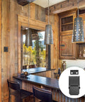 Loaded Hasp Toggle Latch Buckle Stainless Steel Two Pack Easy Installation Replacement for cabinet in rustic kitchen
