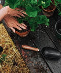 Garden Scoop Shovel For Transplanting And Planting Stainless Steel Do It All Hand Digging Tool With Wide Bowl