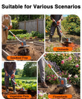 Powerful Cordless Tiller Cultivator For Gardening With 360 RPM Electric Motor used in vegetable plots and flowerbeds