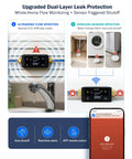 Smart Water Shutoff Valve With Three Leak Sensors And Ultrasonic Detection, WiFi App Enabled Flow Meter, Pressure Plus Flow Monitor, Round The Clock Usage Reports, Three Quarter Inch And One Inch Connections, Ultra Reliable Home Leak Protection on sink pipe