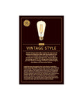 Vintage Edison Style LED Light Bulbs, 6 Watts, 60 Watt Equivalent, Cozy Retro Candle Glow, Amber Glass, Dimmable packaging