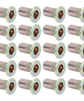 100 Piece M3 Zinc Coated Rivet Nut Set With Low Profile Threaded Inserts Shop Grade Assortment Kit For Automotive Metal Fabrication showing 20 threaded inserts
