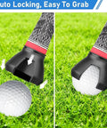 End Of Putter Golf Ball Picker With Triple Claw Grip For All Putters, Real Handy Retriever Tool For Practice And On Course