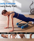 Heavy Duty Ab Machine Featuring Three Adjustable Resistance Settings in use for core workouts while sculpting the body.