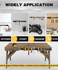 Beefy Magnetic Tool Holder Storage Organizer Set, 6 Piece, 12 Inch Wall Mount Rack for kitchen, garage, workshop, study uses