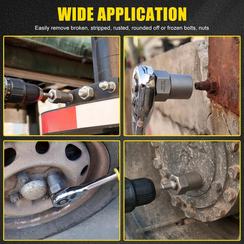 35-Piece Bolt Extractor Kit in use on automotive and home projects