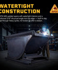 Commercial Grade 1 Cubic Yard Self Dumping Hopper Fits Standard Forklifts 6000 Lb Capacity Heavy Duty Tilt Skip being welded.