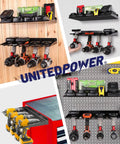 Wall Mounted Drill Storage Rack For Four Drills And Accessories, Keeps Cords Tidy With Side Cable Trunking, Anti Slip Dish Trays