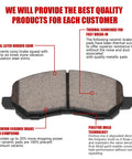 SUPLABEL HZ866 premium semi-metallic disc brake pad set for select Chrysler/Dodge/Jeep models