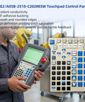 Membrane Keypad Replacement For Fanuc Teach Pendant GNE2 A05B 2518 C202 ESW, shown on teach pendant panel