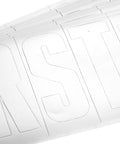 Close-up of white vinyl letters from the Waterproof Vinyl Boating Letter And Number Kit White Finish, 148 Pieces, Coast Guard Compliant