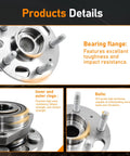Front And Rear Wheel Hub Bearing Assembly With 5 Lug And ABS For Chevy Malibu Impala Buick Lacrosse Regal 2010 2017