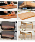 Premium Rubber Feet For Cutting Boards And Desk Furniture, Non Slip Bumpers With Heavy Duty Screws, 24 Piece Set used on wooden cutting boards and electronic devices.
