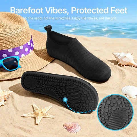Water Shoes For Women And Men Quick Dry Aqua Socks For Beach Pool Yoga And Outdoor Sports Barefoot Feel Lightweight Visible
