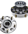 Rear Wheel Hub And Bearing Assembly Replacement 512188 For Acura TL 2004 2008 And Honda Accord 2003 2007 5 Lug Pair, top and side view
