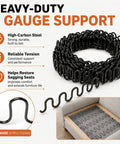 No Sweat Couch Fixes With This Heavy Duty 9 Gauge Upholstery Springs Roll 49 Foot High Carbon Steel Sofa Spring Replacement for flexible support.