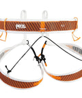 Ultralight Mountaineering Harness With Openable Design For Ski Touring And Climbing Ultra Lightweight 100g Size Small In Orange White Color