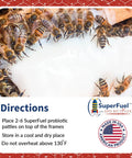 Probiotic Bee Food Patties For Strong Hives Higher Honey Yield And Real Nectar Nutrition Winter Feed 30 Bars in use by bees