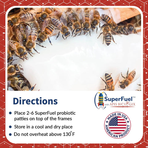 Probiotic Bee Food Patties For Strong Hives Higher Honey Yield And Real Nectar Nutrition Winter Feed 30 Bars in use by bees