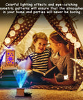 4 In 1 STEM Kit For Kids Ages 6 13 Build A Ferris Wheel Carousel Fiber Optic Lamp And Starry Night Light with glowing tent