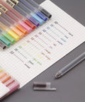 Ultra Fine Point 0.38mm Gel Pens Set, 12 Dope Colors For Note Taking, Journaling, Drawing, Coloring And Planning with writing sample