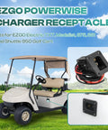36V Charger Receptacle For Ezgo Txt Medalist Electric Golf Carts Powerwise Style Direct Charging Adapter Fits 1994 To 2008 Models with connector and wires