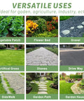 Image showing different uses of 4 Ft By 100 Ft Weed Barrier Landscape Fabric 3.2 Oz Heavy Duty Woven Geotextile for gardening and farming