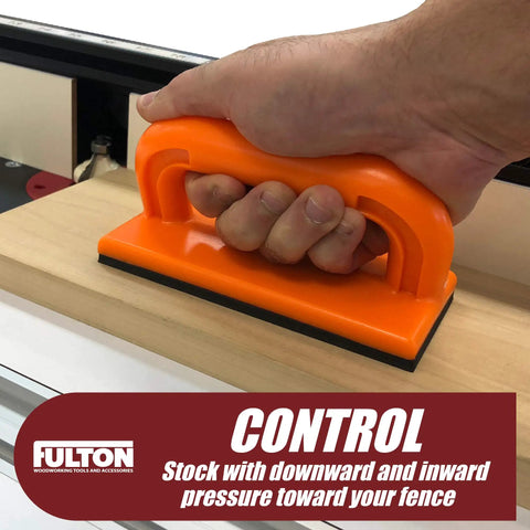 Two Pack Table Saw Push Blocks With Non Slip Pad And Ergonomic Handle For Hands Free Cutting On Router Tables Jointers Shapers And Band Saws For Safer Woodworking And Cleaner More Precise Cuts