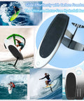 Carbon Fiber Hydrofoil Surfboard For Stand-Up Floating And Racing - Ultra Lightweight Non-Inflatable Lift Board in action