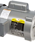 Single-phase 1/4 HP TEFC AC motor, 56C frame, 1725 RPM, 115/230V 60Hz, metal housing, side view