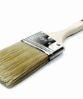 Excalibur Chinex Two Point Five Inch Pro Grade Paint Brush with hand-formed chisels and unfinished hardwood sash handle.