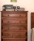 Dresser with Antique Brass Cabinet Knob And Drawer Pulls Set Vintage Dresser Hardware Solid Brass Construction With Antique Brass Finish 1 By 1 Inch 25mm By 25mm 2 Pack Heavy Duty Kitchen Furniture Handles For Upgrading Cabinets