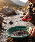 Ultimate Hand Held Magnetic Pickup Tool For Gold Prospecting And Black Sand Separation With Five Strong Magnets To Filter Pay Dirt Fast And Isolate Gold From Concentrates Effortlessly In Your Panning Kit, red handle