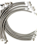 Built Tough 24 Inch Faucet Supply Line Connector 1/2 Inch Fip To 1/2 Inch Fip featuring stainless steel braid and smooth PVC core.